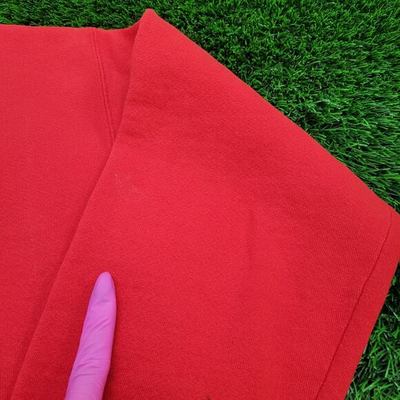 Vintage 90s Nebraska Huskers Sweatshirt 2XL 28x26 Red USA - Picture 8 of 16